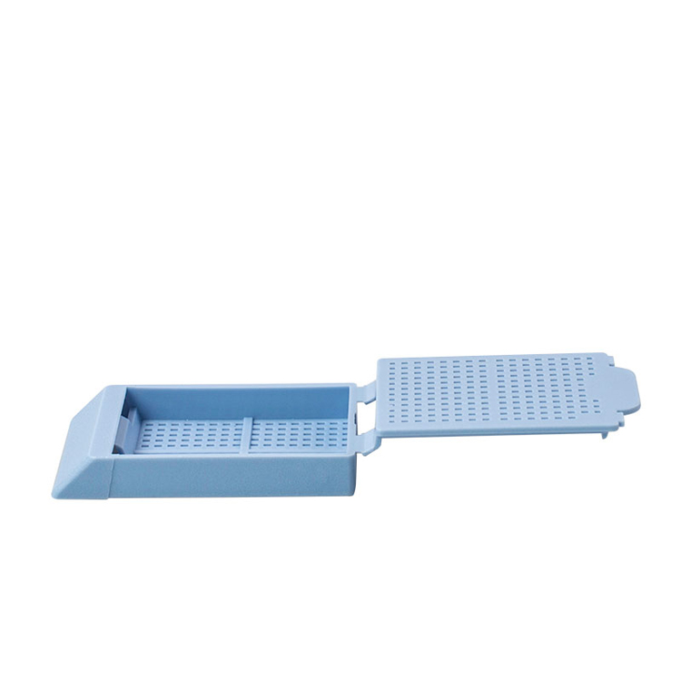 Histosette I Biopsy 45° avec couvercle bleu, Simport