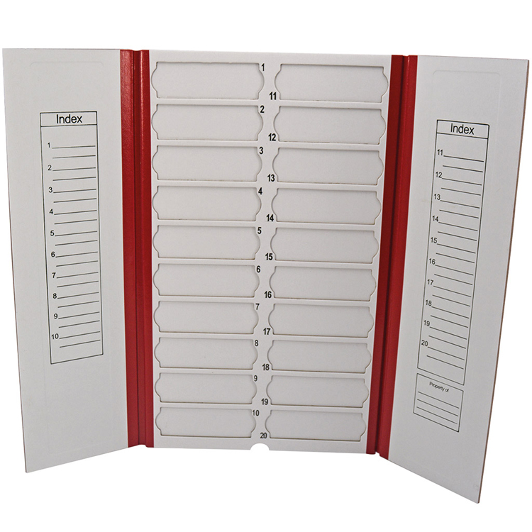 Filoslide en carton pour 20 lames porte-objets rouge Cellpath