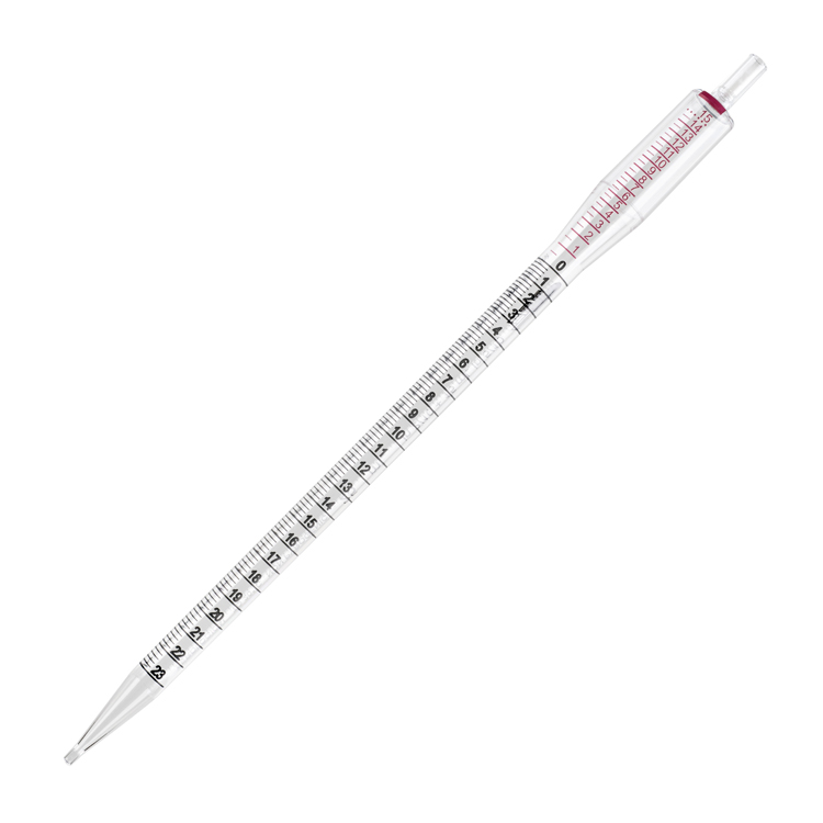 Pipette en plastique 25ml avec reservoir de 15ml, stérile individuel, TPP