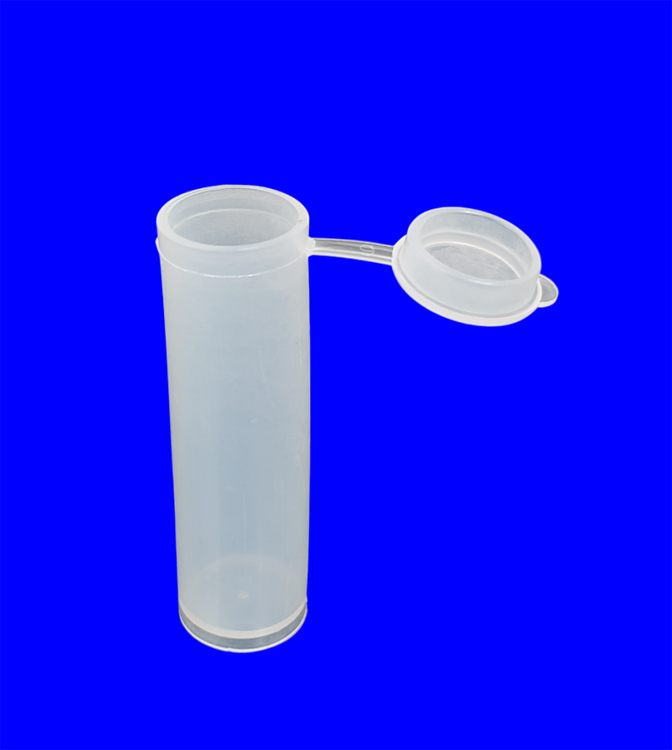 Sample vial+lid PE 8ml diam.17x57.6mm, Kartell