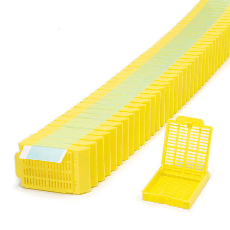 Histosette ll quickload stackable embedding cassette +couvercle jaune, Simport