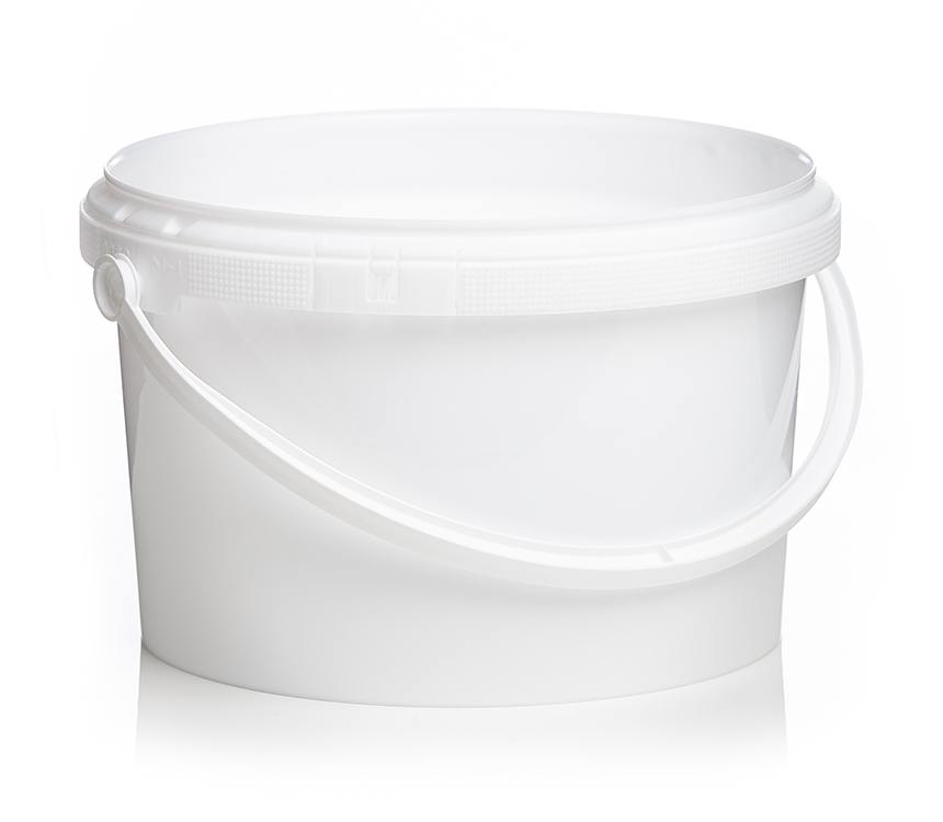 Bucket plp  with lid 4L and handle non mounted