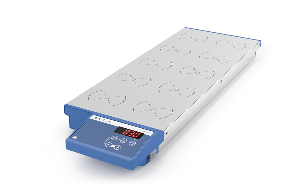 Magnetic stirrer RO 10 without  heating plate, 10 positions, 190x570x60mm , stainless steel, IKA