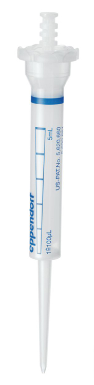 Combitip advanced Eppendorf 5ml PCR-clean bleu