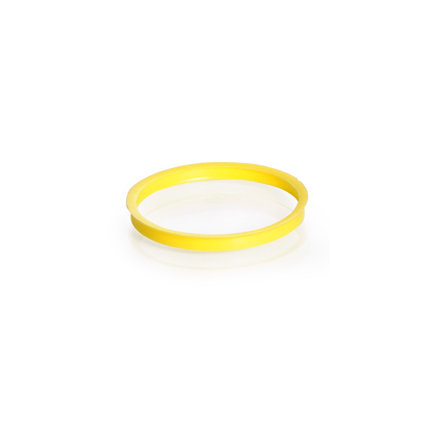 Pouring ring in PP for standard screw cap, GL 45, yellow, Duran