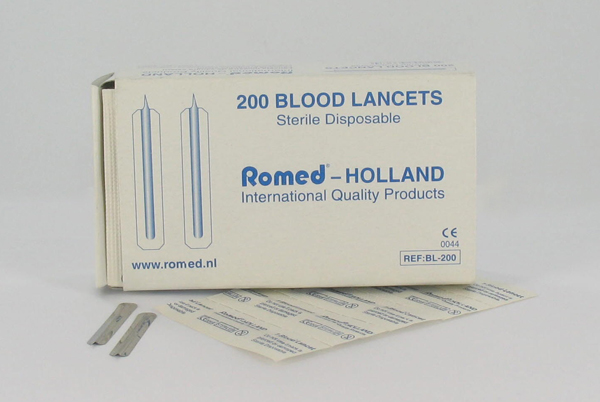 Blood lancet long point, Romed