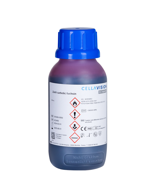 Ziehl carbolic fuchsin 500ml, Ral diagnostics