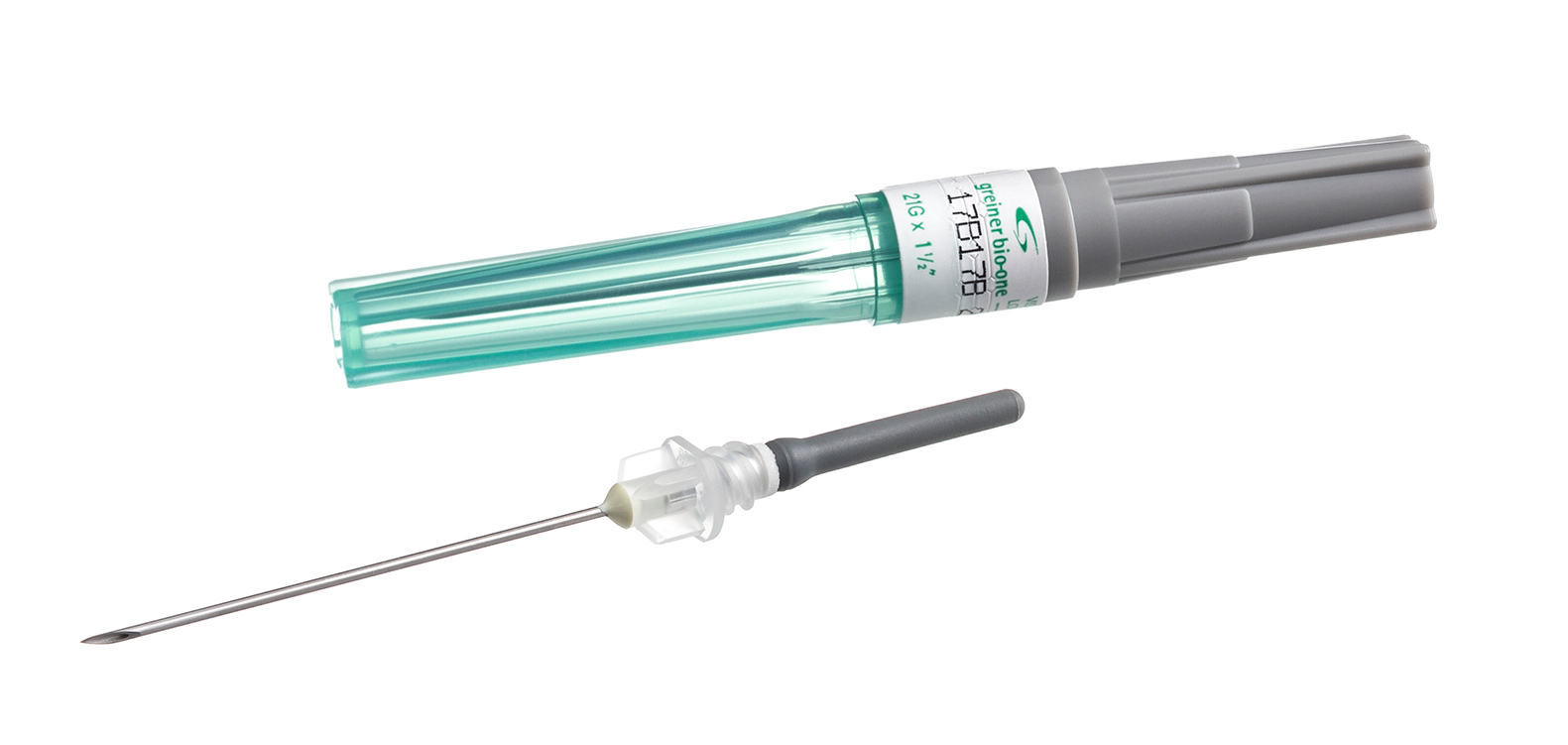 Vacuette needle Visio plus 21G x 1 1/2, green, Greiner