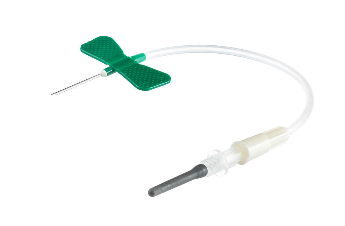 Vacuette butterfly needle 21G x 3/4 10 cm with luer adapter, sterile, Greiner