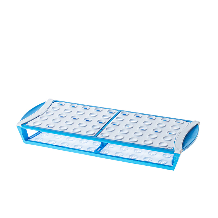 Microtube rek voor 50 buisjes blauw, Simport