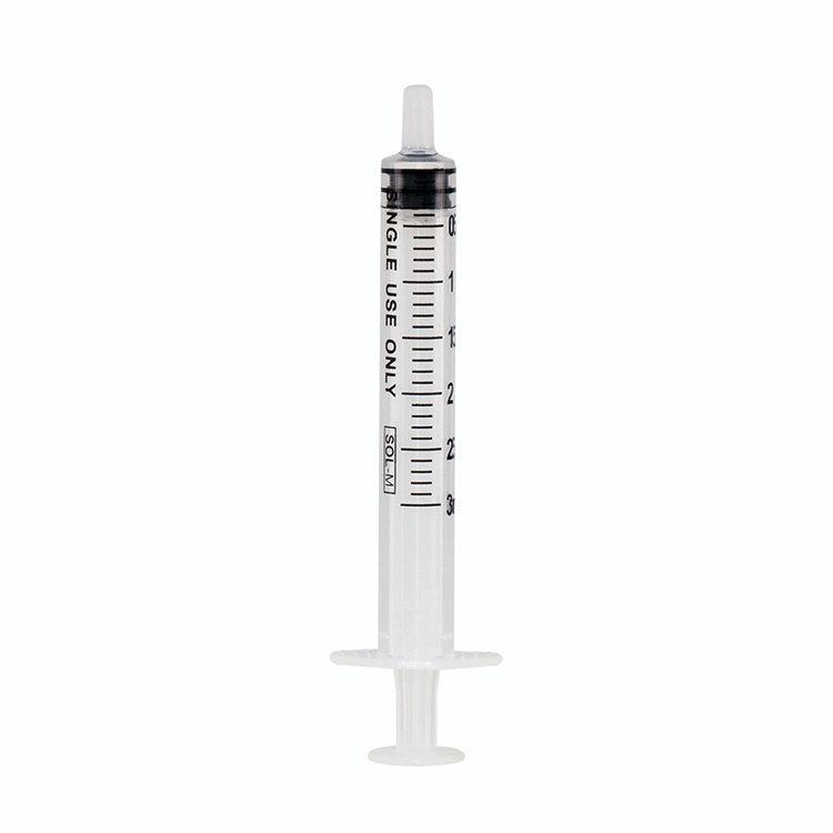 Sol-M slip tip seringue, 3ml, sans aiguille, Sol Millennium