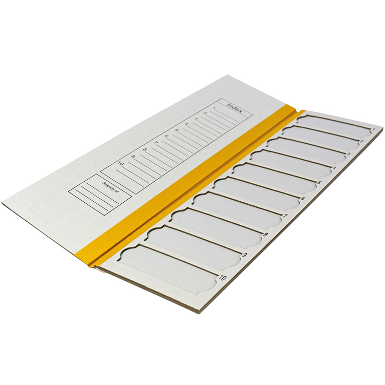 Filoslide 10 slide tray yellow cardboard Cellpath