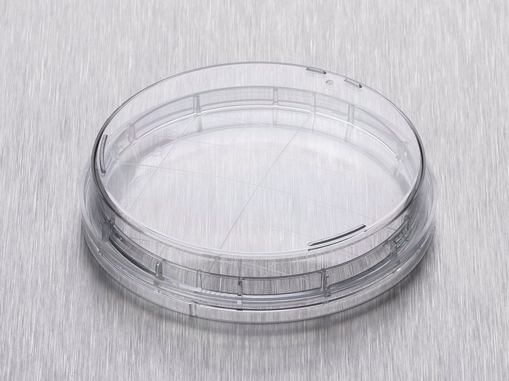 Contact petri dish diameter 65mm round domed + grip lid+ 4 vents, gamma sterile, Gosselin