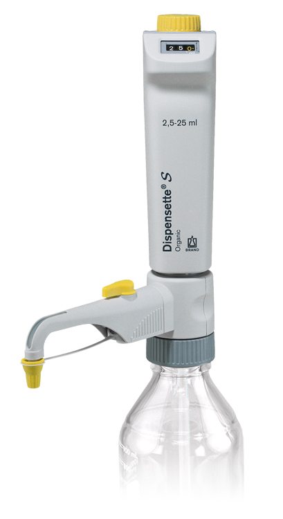 Dispensette S organic, digital, 2.5-25ml, with recirculation valve Brand