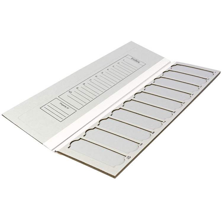 Filoslide 10 slide tray, white cardboard Cellpath