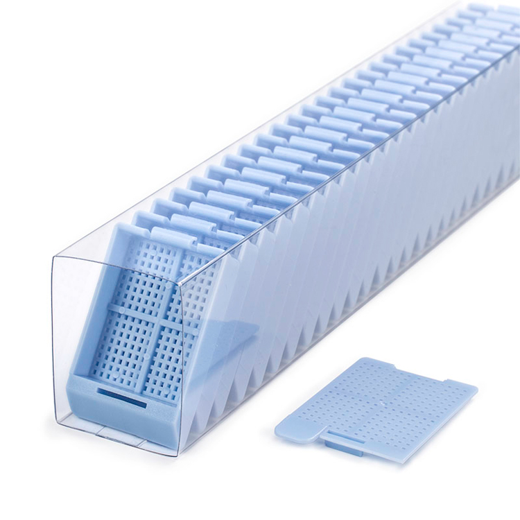 Slimsette quickload biopsy cassette +deksel blauw niet gemonteerd, Simport