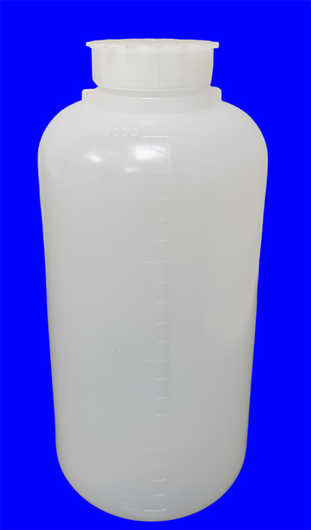 Bottle 2L round with wide neck, sealable, pe, Kartell