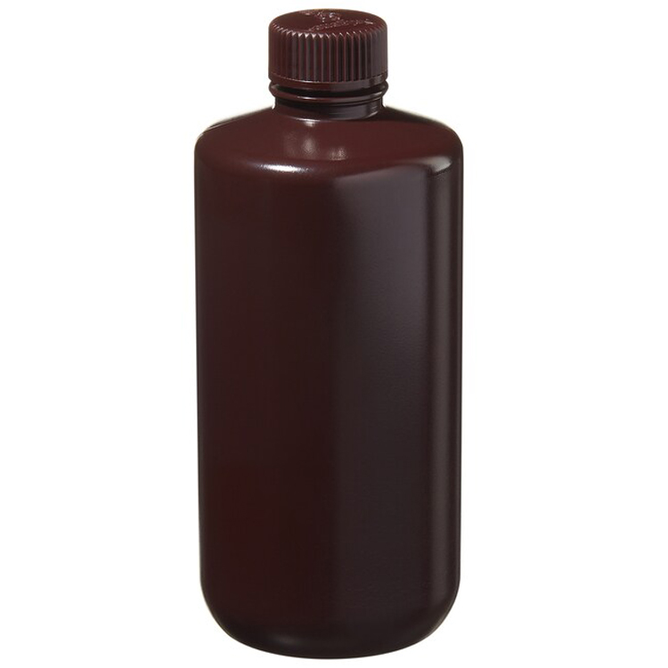 Bottle round small neck HDPE 500ml + screw cap PP Nalgene