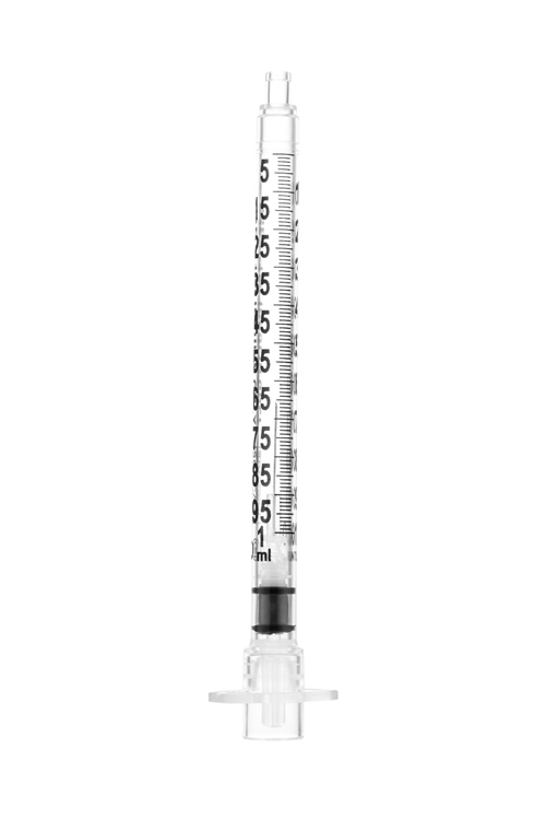 Sol-Care insulin safety syringe, 1ml, 3-part syringe, insuline, 29G x 1/2, Sol Millennium