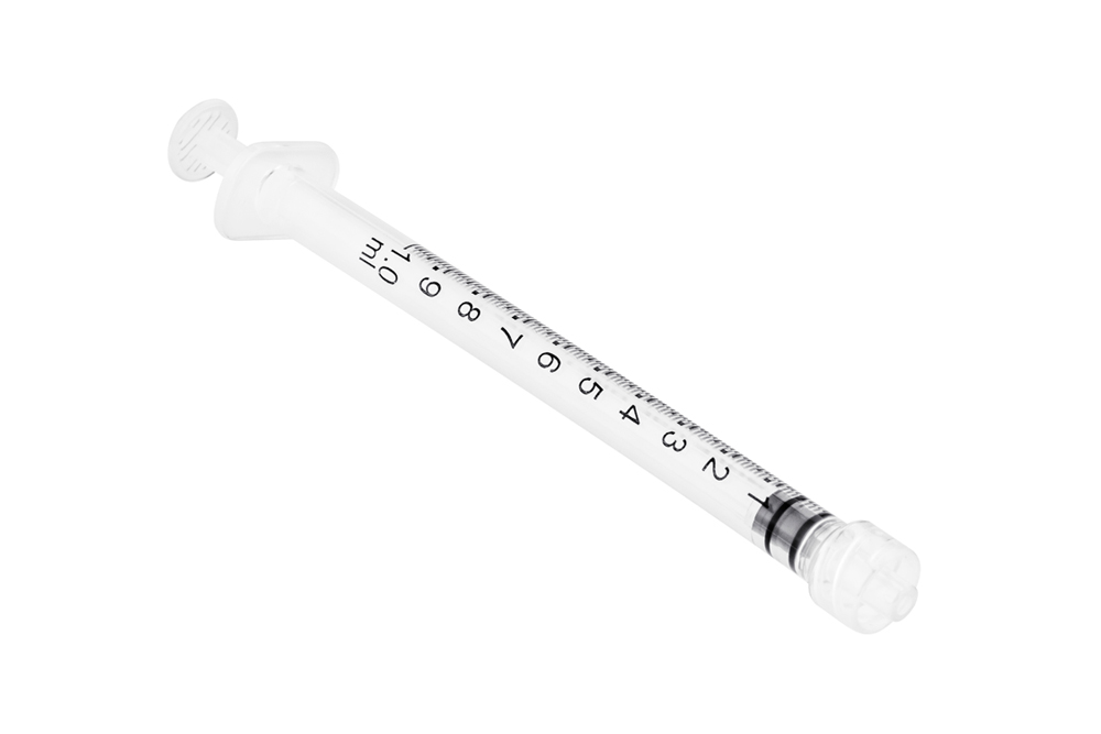 Sol-M luer lock seringue, 1ml, polypropylene, sans aiguille, 3-pièces, Low Dead Space, Sol Millennium