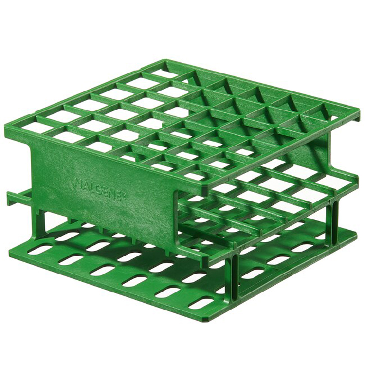 Demi-rack unwire for 36 tubes diam.16mm green, Nalgene