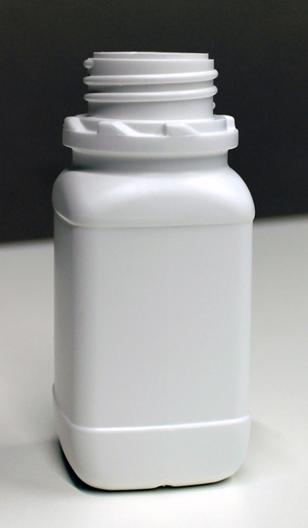 Square bottle UN wide neck HDPE 100 ml white