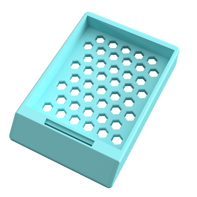 System II Hex cassette without lid turquoiseCellpath