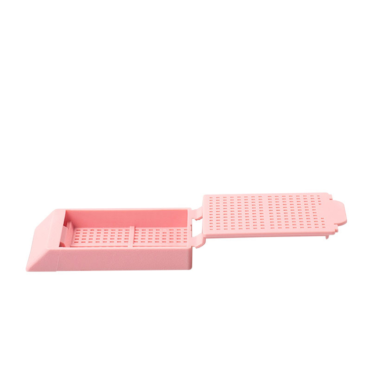 Histosette I Biopsy 45° avec couvercle rose, Simport