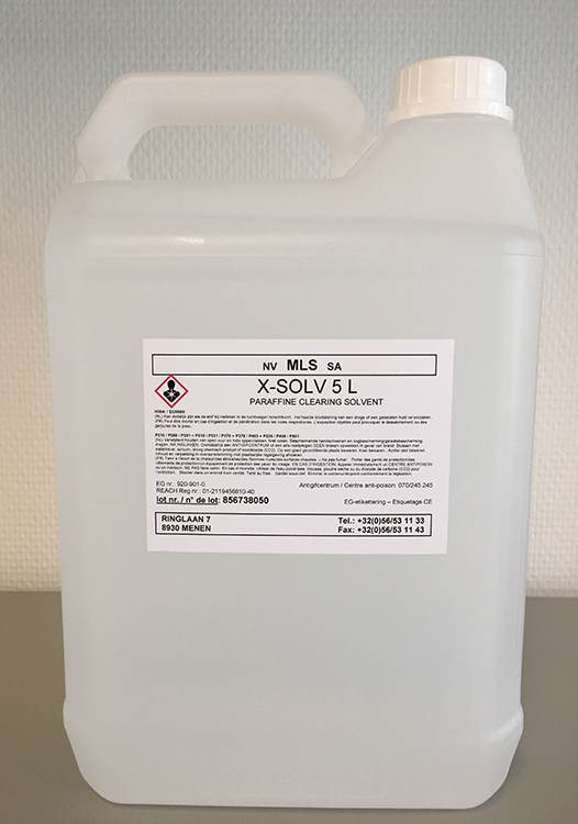 X-solvent 5L, Xylene substitute, D-limoneen free, in fluorescent jar