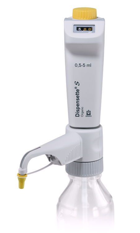 Dispensette S organic, digitaal, 0.5 - 5ml, zonder recirculatieklep, Brand