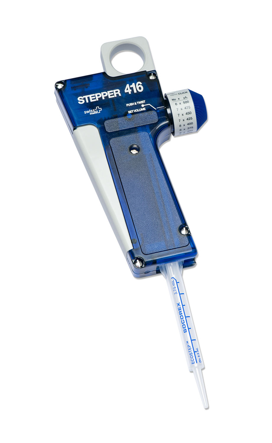 Socorex Stepper 416,  10 - 5000µl, met adapter