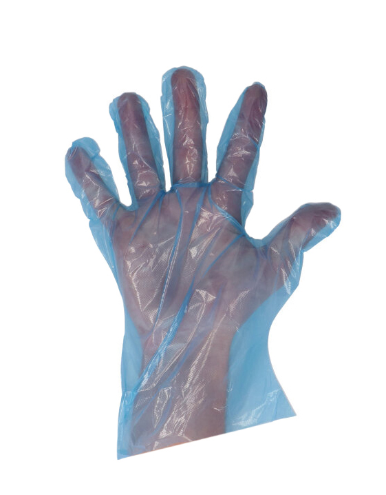 CMT pe glove, blue, rugged, 30cm, 25mµ