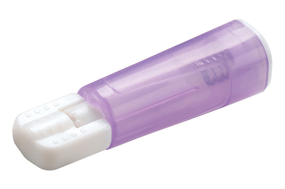 Safety bloodlancet Unistik Touch 28G x 1.8mm,  purple