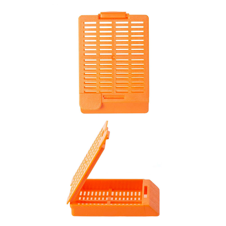 Swingsette embedding cassette 1 compartiment + cap orange, Simport