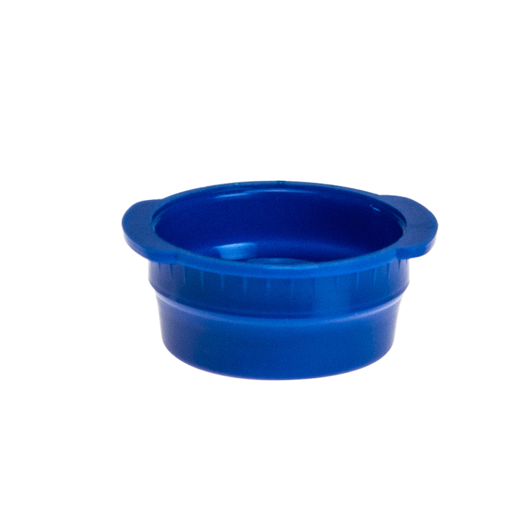 Overliggende drukstop, diameter 16mm Vacucap blauw, Simport