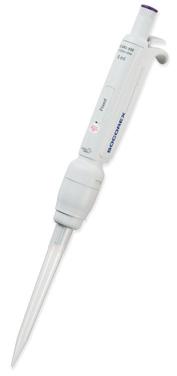 Socorex macropipette Acura 835 volume fixe 5 ml