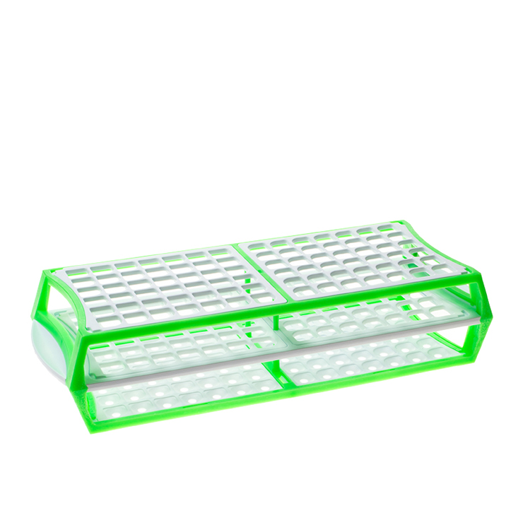 Multirack voor 84 buisjes diam.13mm groen