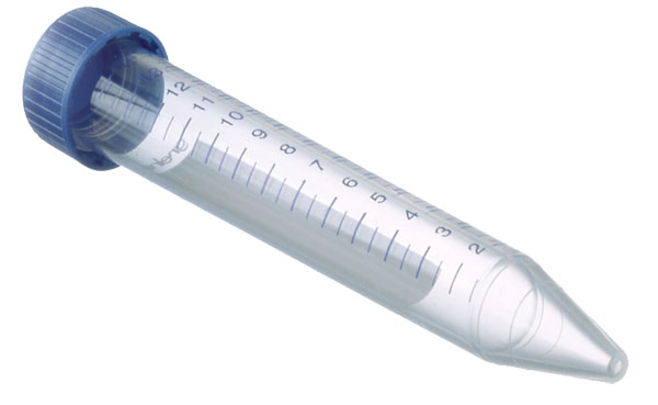 Tube conical 15ml plp + screw cap blue, sterile, Greiner