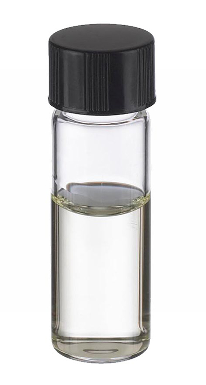 Vial 4ml, clear glass, 13-425 black rubber lined screwcap, height 48mm, Wheaton