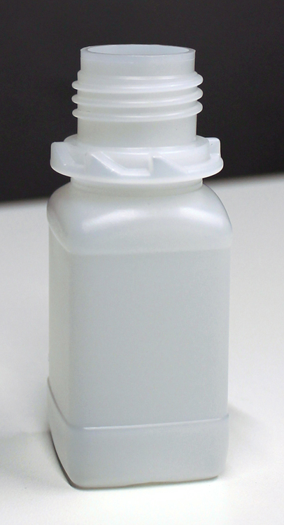 Square bottle wide neck HDPE 50 ml natural