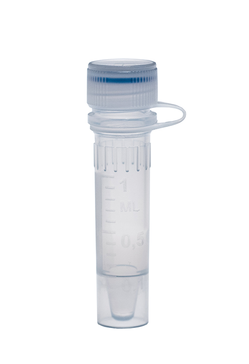 Microtube 1,5ml skirted, attached screwcap, cap insert sterile BIOSIGMA