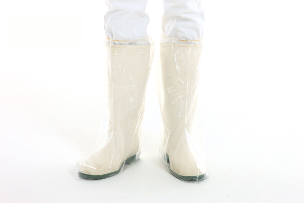 CMT boot cover, large, LDPE, transparent, 70mµ, rugged, 44x50cm