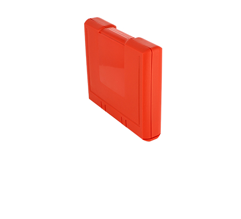 Hemobox 1 rood, 160x33xH140mm met plastieken hoes