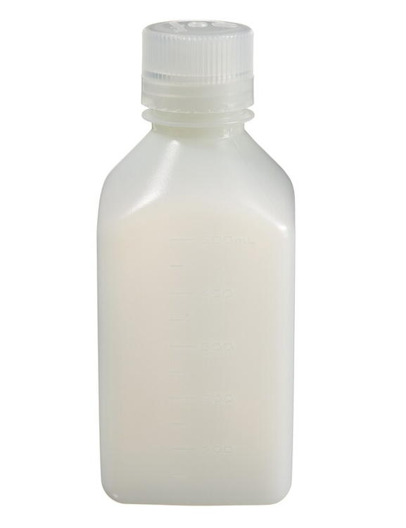 Flacon carré col étroit hdpe 500ml bouchon plp Nalgene