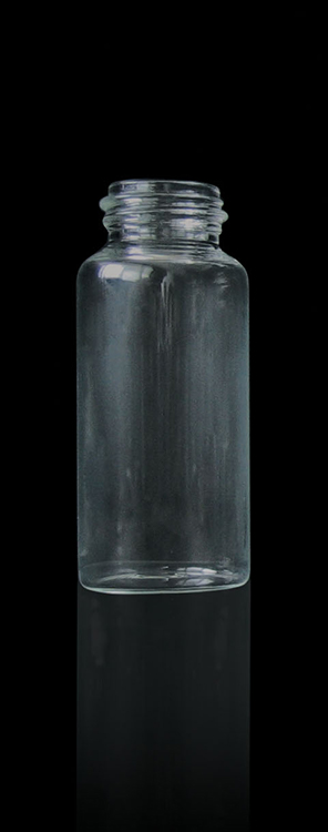 Flat bottom screw threaded vial 24ml borosilicate glass Deltalab