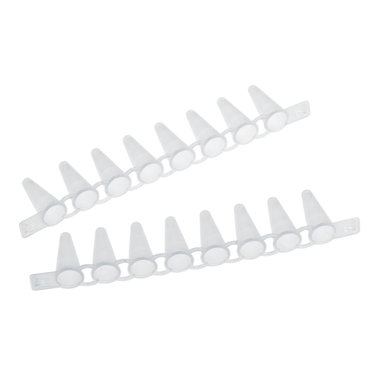 Barrette de 10x 12 tubes PCR 0.1 ml sans cap, Eppendorf