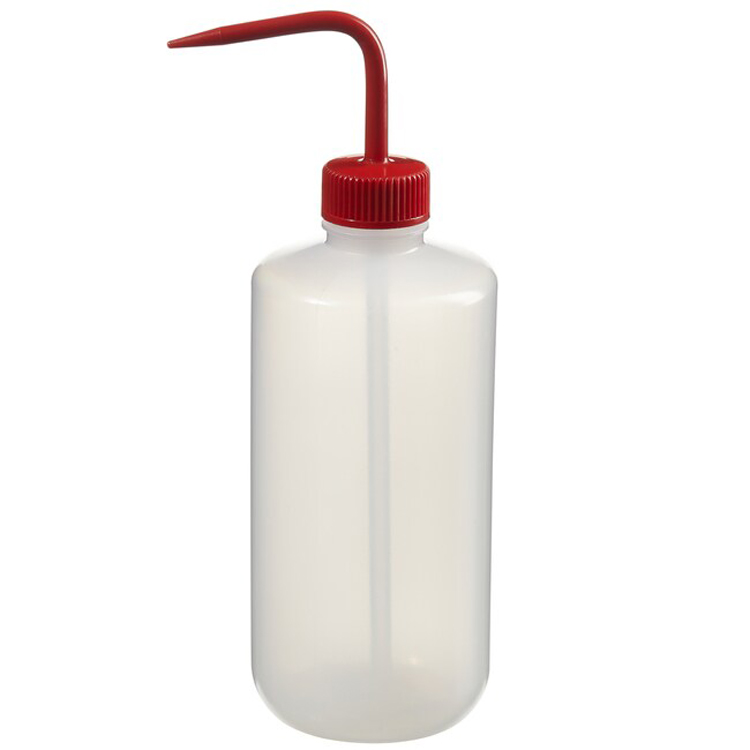 Pissette 500ml LDPE avec bouchon rouge en PE, Nalgène