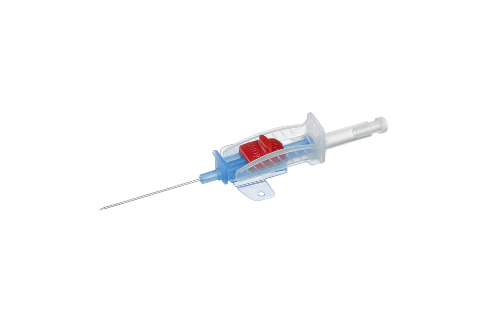 Switch safety IV catheter PUR, 22G, 0,9x35mm, blauw, Vigmed