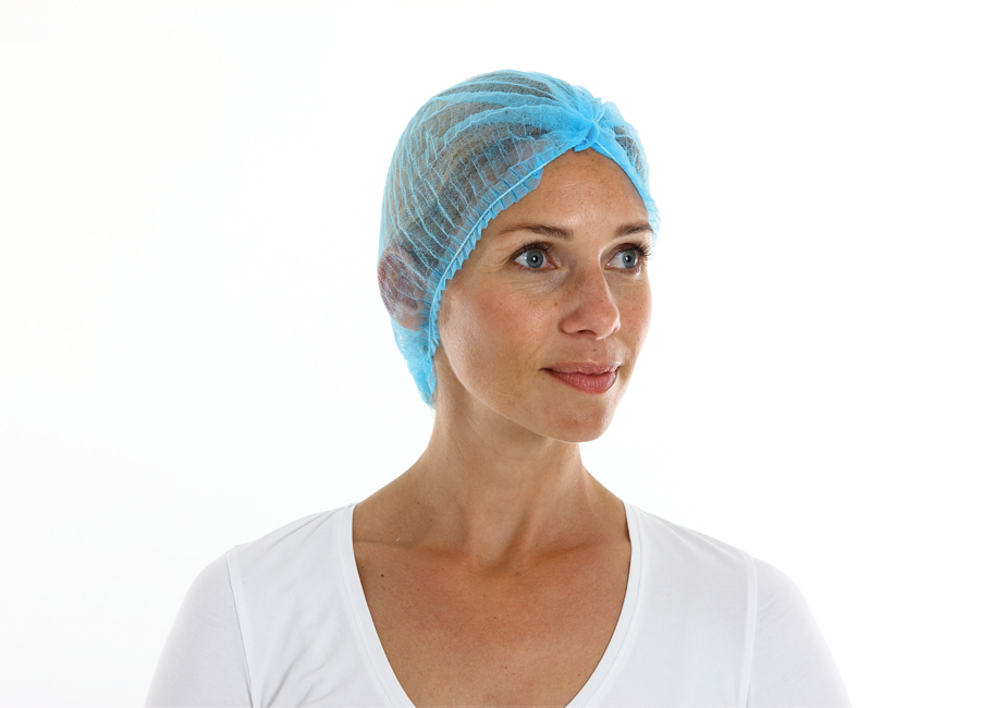 CMT baret (clip-cap), non woven, blue, medium (ca 50cm)