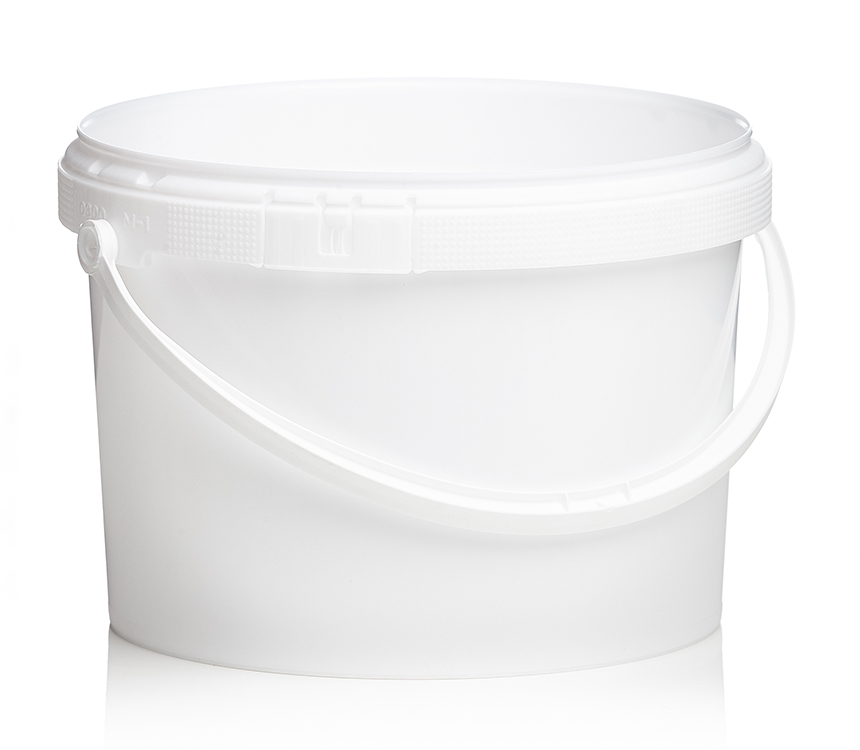 Bucket plp with lid 3L and handle non mounted